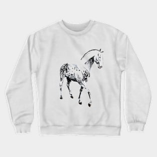 gray horse Crewneck Sweatshirt